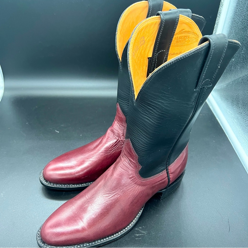 Alberta Boot Company Burgundy Kangaroo Boot